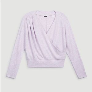 NWT Ann Taylor banded hem wrap top